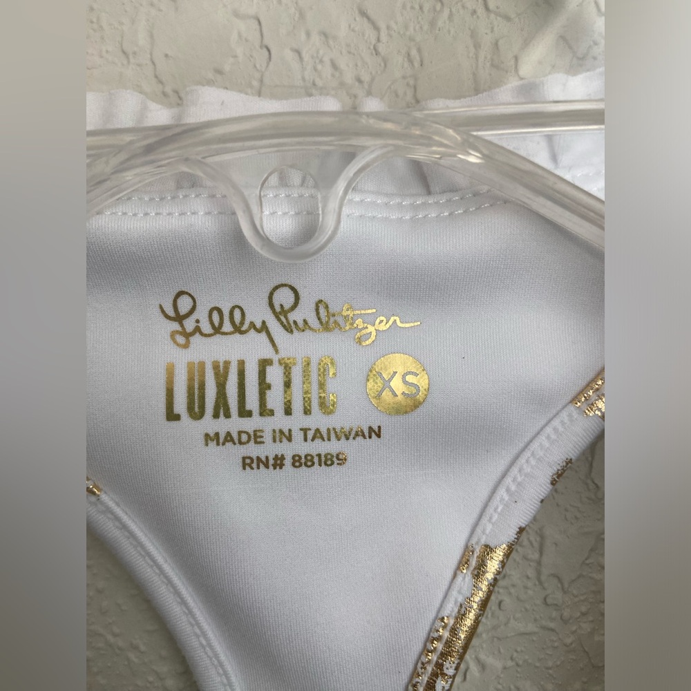 NWOT, Lilly Pulitzer UPF 50+ Luxletic Lindsay Sports Bra, Size XS - Picture 5 of 12